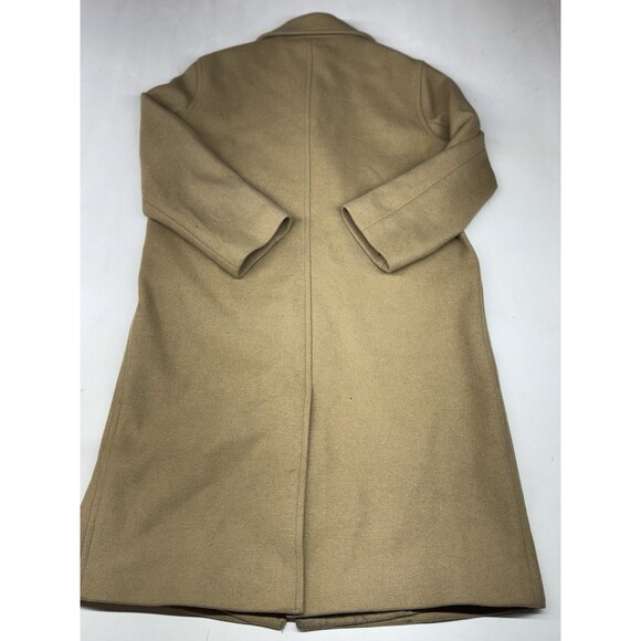 Everlane Womens Button Up The Cocoon Wool Blend Pea Coat Beige Size 10 - Picture 7 of 8